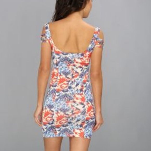 Free People Cold Shoulder Knit Bodycon Dress - Picture 2 of 8